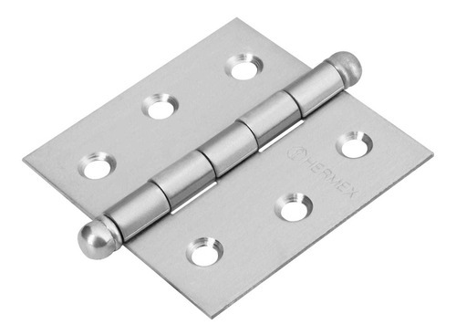 Bisagra Cuadrada 2-1/2' Acero Inoxidable Redonda 43221 10 Pz