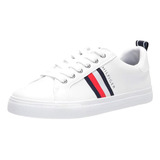 Tenis Blancos Mujer Tommy Hilfiger 100 % Originales