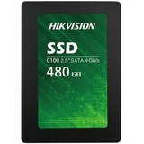 Unidade Sólida Hikvison Ssd C100 Sataiii De 480 G, Cor Preta