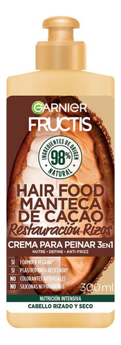 Fructis - Crema Para Peinar  Hair Food  Manteca Cacao 300ml