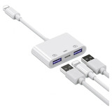 Adaptador Lightning A Usb Para iPhone iPad 3 En 1