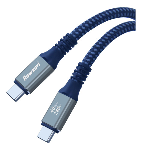 Cable Usb 4 Thunderbolt 4 Aowzovi, 40 Gbps, Datos, 240 W, Ca