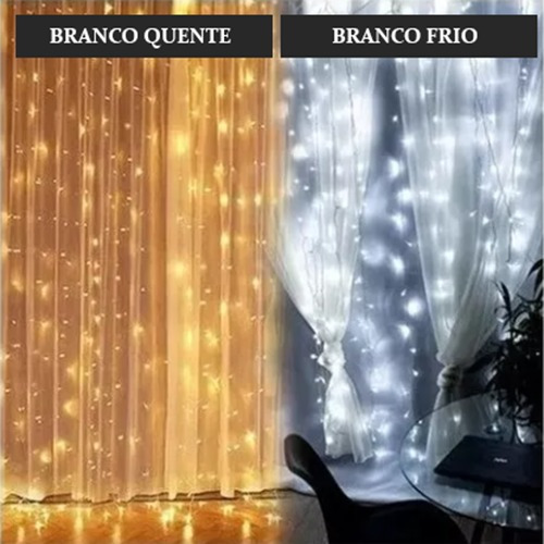 Cortina 300 Leds 3x3 Metros Festa Casamento Eventos Natal