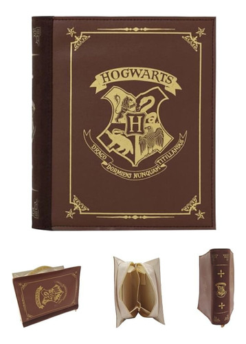 Bolsa Estuchera Harry Potter Forma De Libro - Hogwarts