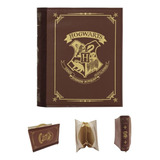 Bolsa Estuchera Harry Potter Forma De Libro - Hogwarts