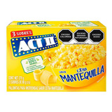 Palomitas Act Ii Para Microondas Sabor Extra Mantequilla 3 Pack 90g