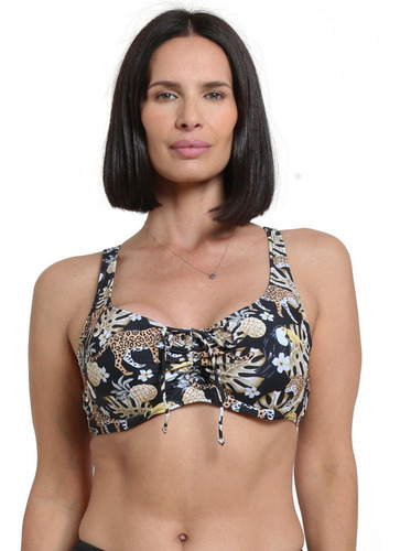 Bikini Copa C-d Blanda Estampado Amarillo