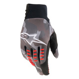 Guantes Moto Alpinestars Smx-e Gray Camo/rojo Md