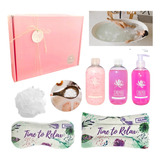 Kit Caja Regalo Mujer Empresarial Spa Rosas Relax Zen N65