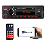 Aparelho Som Radio Automotivo Mp3 1 Din Bluetooth 2 Usb Sd