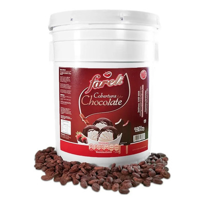 19kg Cobertura De Chocolate Fareli Excelente Sabor Y Calidad | Meses sin interés