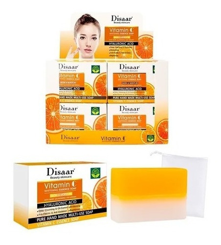 Jabón Limpieza Facial Vitamina C Con Acido H Tipo De Piel Todo Tipo De Piel