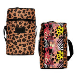 Bolso Matero Térmico Equipo De Mate Animal Print Leopardo