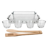 Set De Refractarios Y Utensilios Para Cocina 8 Pzs Vidrio Nv