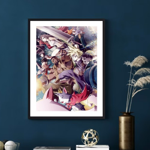 Cuadro Ff7 Final Fantasy 7 Cloud Strife Tifa Aerith 20x30