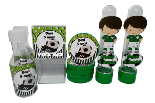 Kit Festa Lembrancinha Personalizada Time De Futebol 120/uni