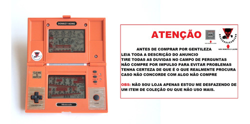 Mini Game & Watch Nintendo Donkey Kong Dk-52 De 1982 Coleção