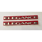 Emblema Letreiro Elegance 2 Pecas Meriva/zafira/astra/vectra