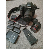 Cámara Canon Eos 6d Wg + Grip Battery+4baterías