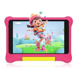 Tablet Kids Rowt De 7'' Android 12 Con Funda, Color Rosa