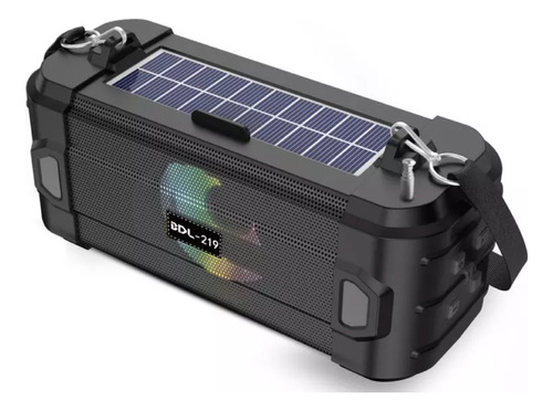 Radio Linterna Recargable Con Bluetooth Fm Ranura Sd Solar 