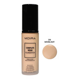 Base De Maquillaje Líquida Moira Complete Wear Foundation Complete Wear Foundation Foundation Tono Natural Buff - 30ml 10g