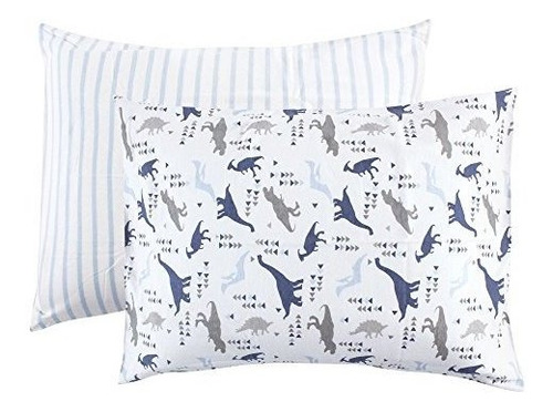 Funda Almohada Orgánica Bebé Dinosaurio