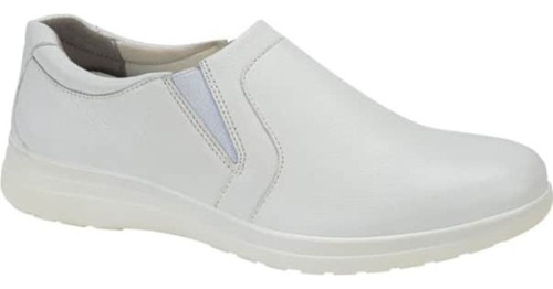 Zapato De Piel Con Elastico Flexi 200 Blanco Mujer