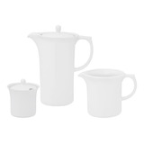 Conjunto De Café 3 Peças Oxford Flamingo White