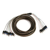 Nvx 5 Metros De 6 Canales V-series Car Audio Rca Cable De In