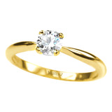 Anillos Compromiso 14kt De .22ct Diamante Natural Marloz