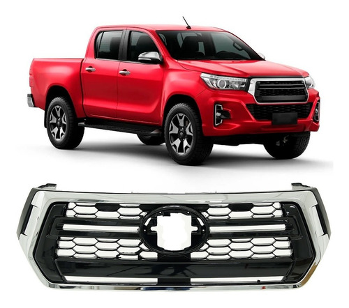 Grade Dianteira Hilux 2019 2020 Cromada