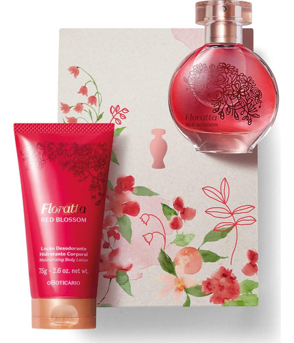 Presente Kit Perfume Feminino Floratta Red Blossom O Boticário