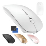 Mouse Óptico Recarregável  Sem Fio 4 Botôes Slim Wireless