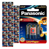 108 Pilhas Alcalinas Premium Aaa 3a Palito Panasonic 18 Cart