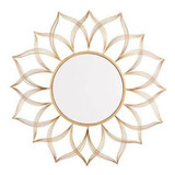 Espejo Modelo Flower - Dorado Këssa Muebles