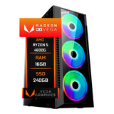 Pc Gamer Cpu Ninja Amd Ryzen 5 Ssd 240gb 16gb Ddr4 500w