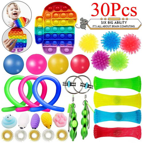 Puzzle Pop-it Bubble Push, 30 Piezas