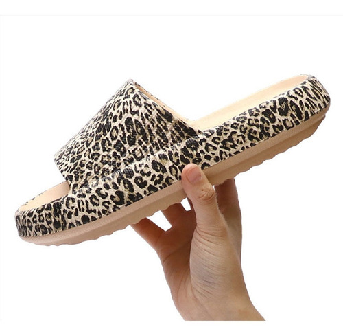 Sandalias De Cómodas Y Antideslizantes Estampado De Leopardo