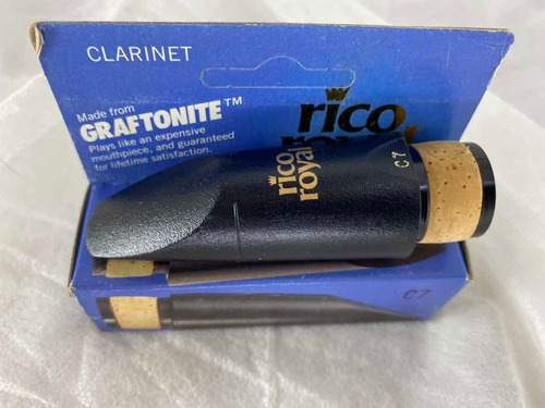 Boquilha Rico Royal Clarinete C7 Graftonite Novo 