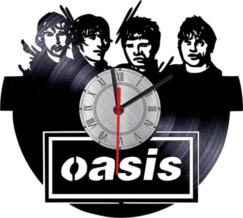 Reloj En Vinilo Lp/ Vinyl Clock Oasis