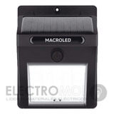 Reflector Led Solar Aplique Con Fotocelula 1,5w Macroled