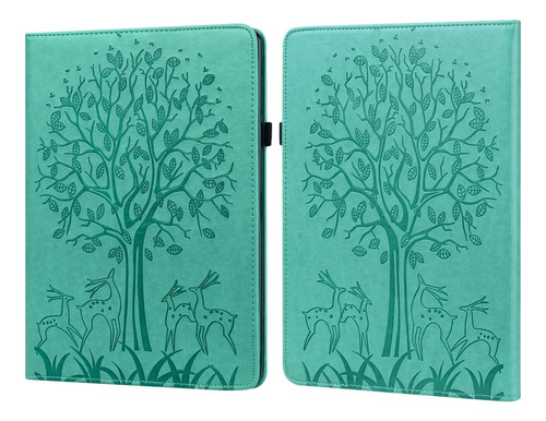 Funda Green Tree & Deer Para Amazon Kindle Paperwhite 5 2021