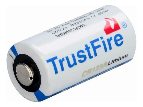 2 Bateria Trustfire Cr123a 3v 1300mah Lítio Li-ion