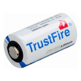 2 Bateria Trustfire Cr123a 3v 1300mah Lítio Li-ion