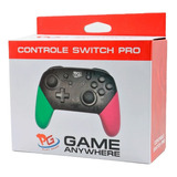 Controle Nintendo Switch Pro Play Game - Splatoon 2 Edition 