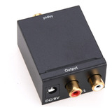 Adaptador Convertidor Audio Optico Digital A Rca Análogo