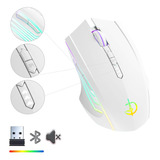 Mouse Inalámbrico Bluetooth Recargable Ergonomía 2.4g 3modos