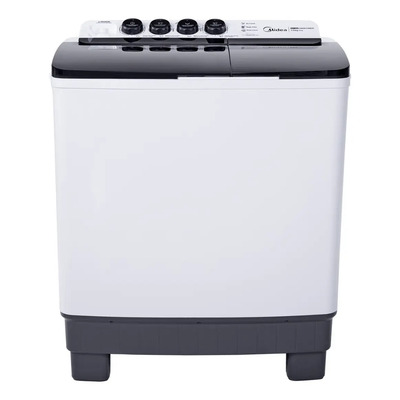 Lavadora Semiautomática Dos Tinas Midea 15Kg Twin Force Pulsator Blanca | Meses sin interés