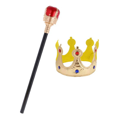 Niños Crown \\u0026 Scepter Costume Prop Disfraz | Envío gratis